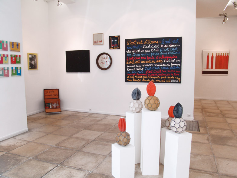 Accrochage des artistes de la galerie 2008