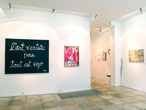 Accrochage des artistes de la galerie 2009